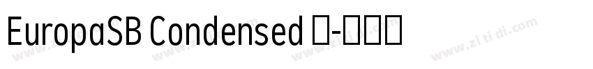 EuropaSB Condensed 语字体转换 EuropaSB Condensed 语字体转换